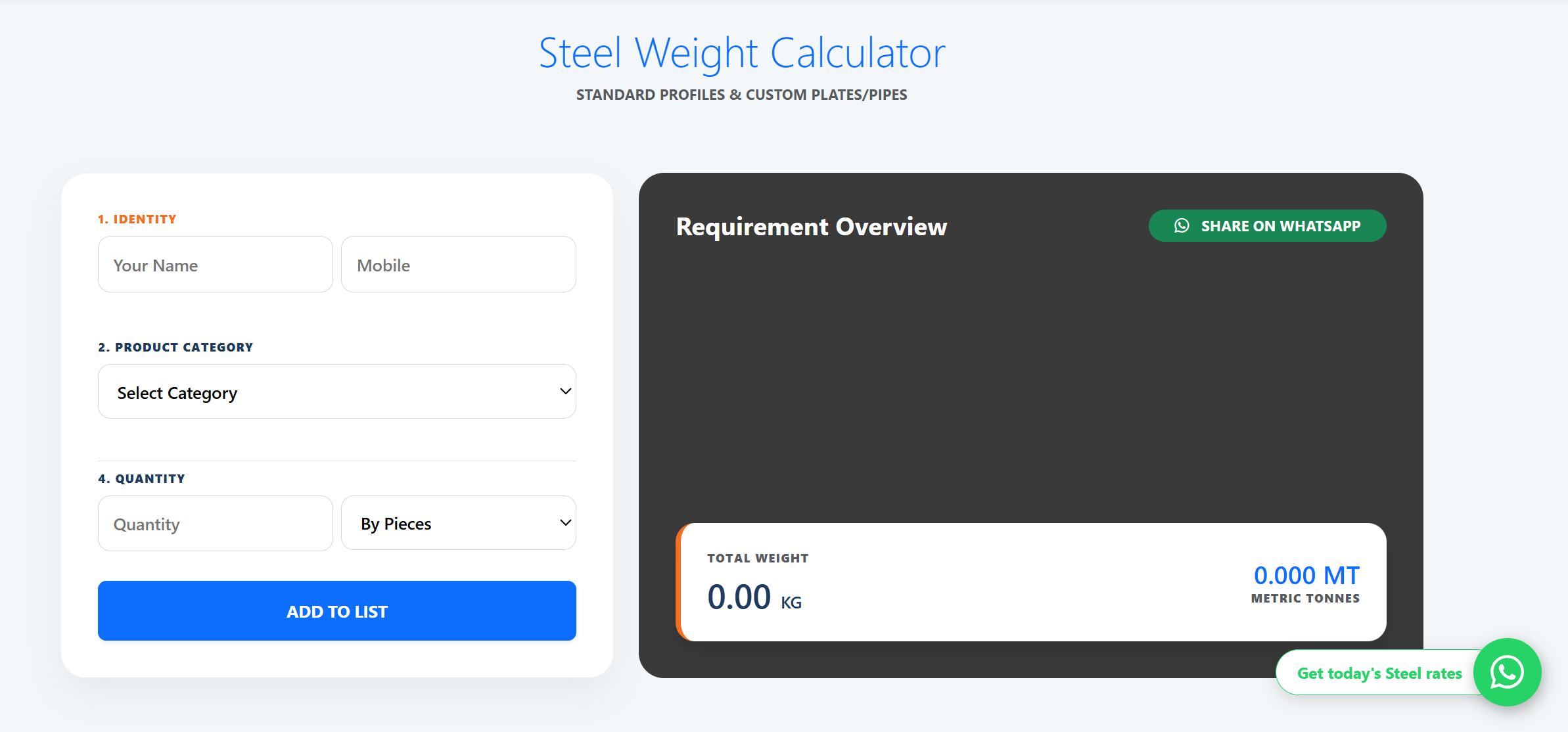 How to Use a Steel Weight Calculator to Save Costs on Construction Projects